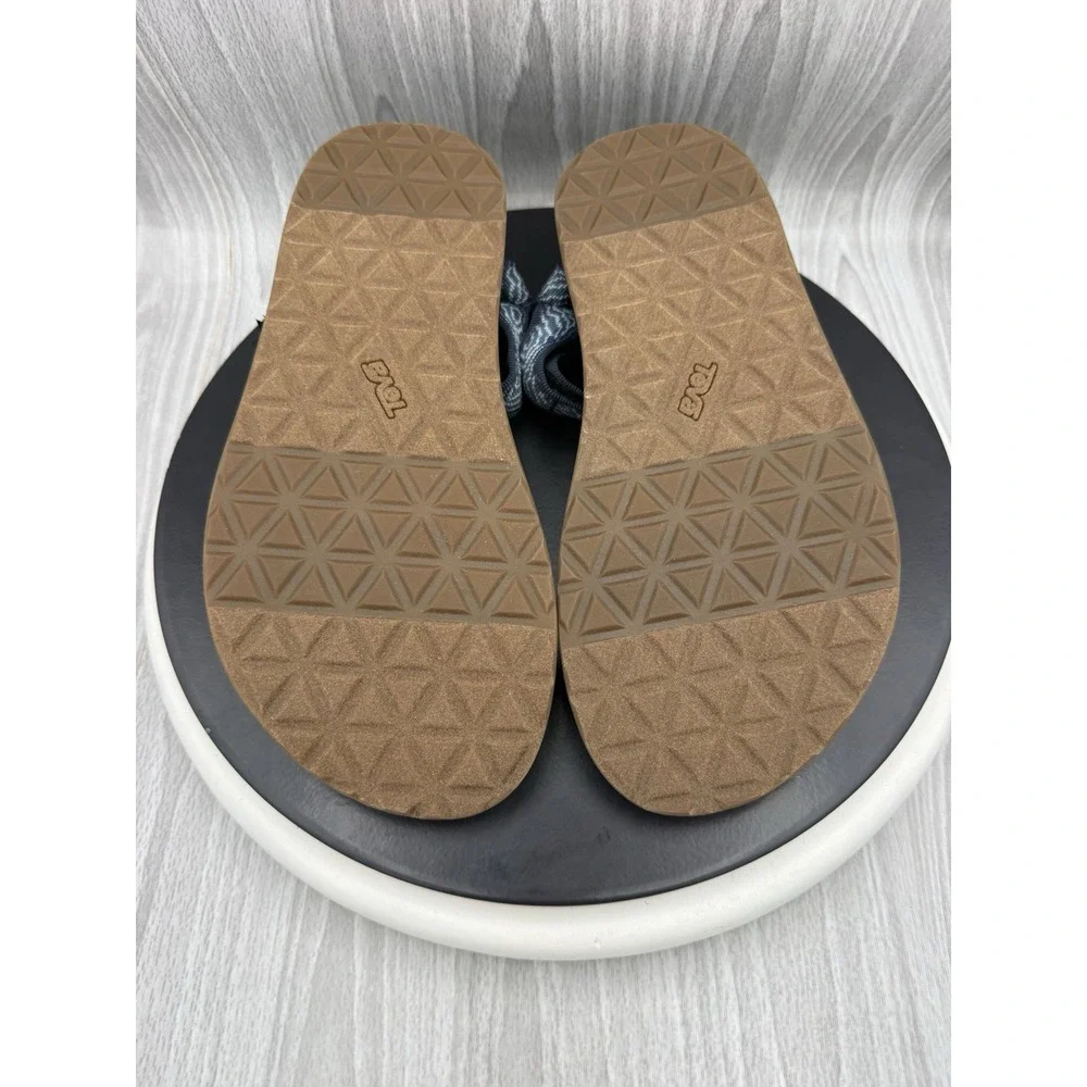 Teva Original Universal Mens Size 9 Archive Topo Navy Print Outdoor Sandals NEW